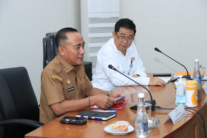 PERTEMUAN AKHIR: Wakil Gubernur Kalimantan Barat saat memimpin exit meeting Badan Pemeriksa Keuangan (BPK) RI Perwakilan Kalimantan Barat.