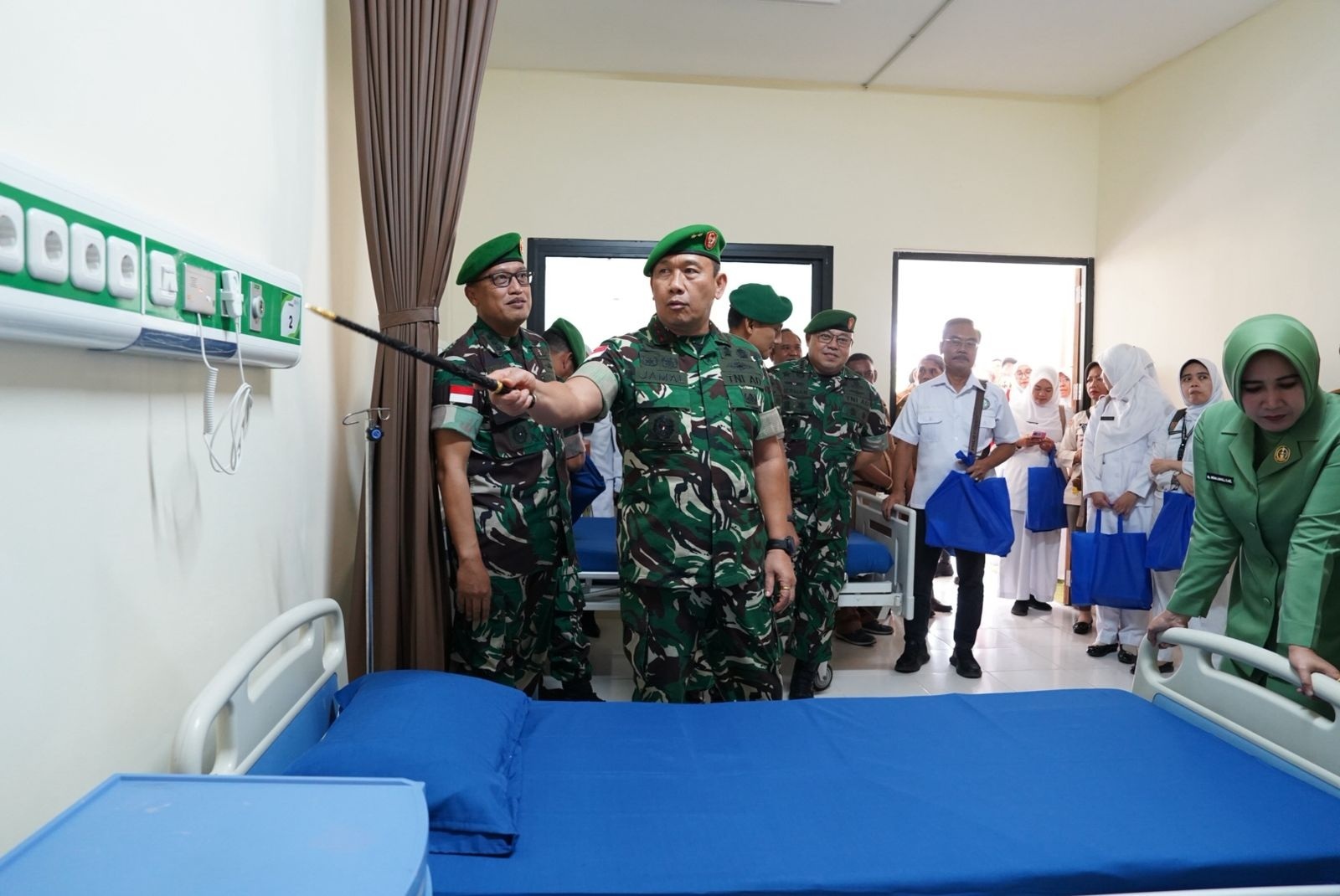 DIRESMIKAN: Pangdam XII/Tanjungpura Mayjen TNI Jamallulael meresmikan fasilitas KRIS RS Kartika Husada Kesdam XII/Tpr, Senin (29/12).