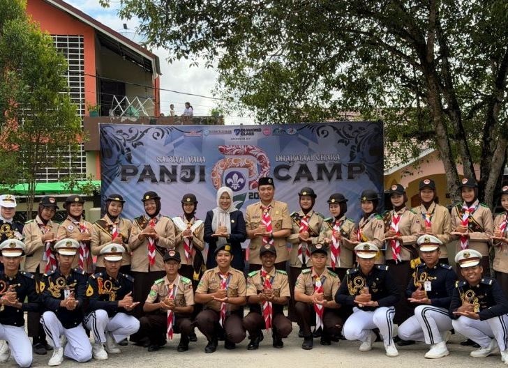 LOMBA GUDEP: Pembukaan LAGD (Lomba Antar Gugus Depan) Panji Camp tahun 2025 di SMAN 1 Singkawang.