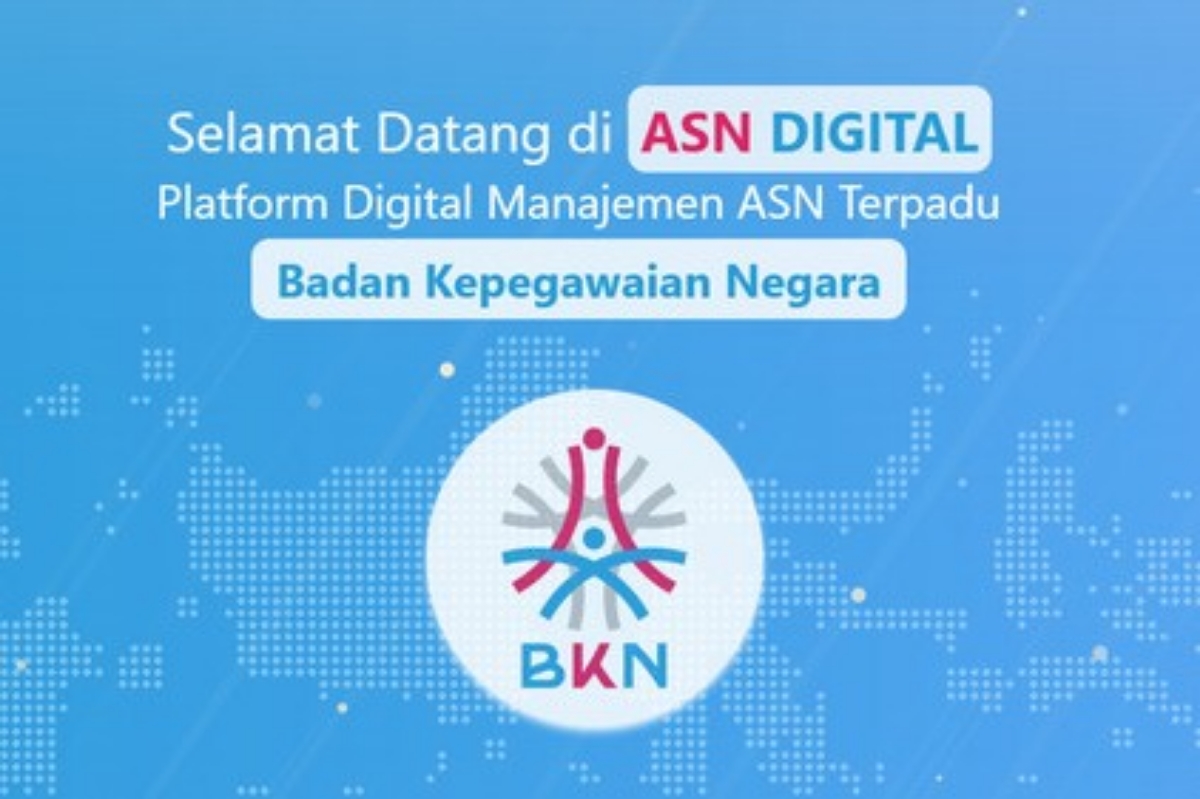 Halaman depan Website ASN Digital.