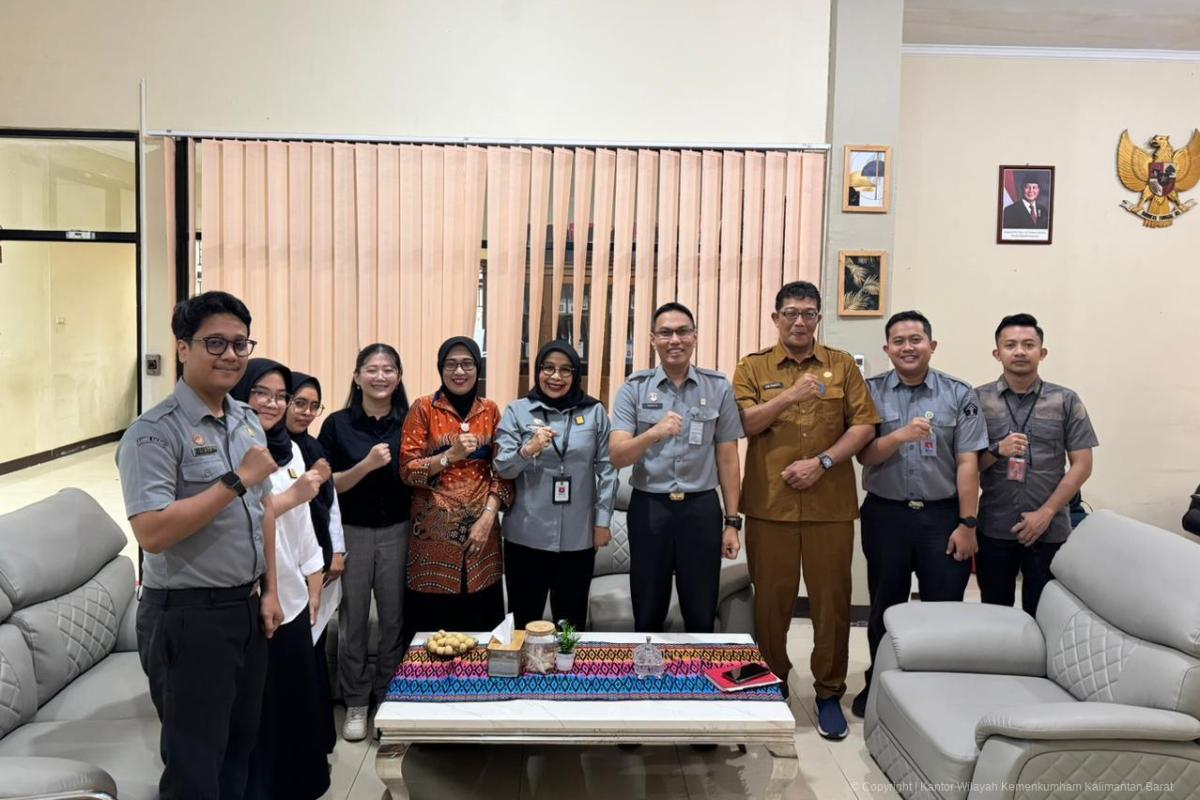 Kanwil Kemenkum Kalbar menerima audiensi Pemkab Kapuas Hulu pada Selasa (6/1).