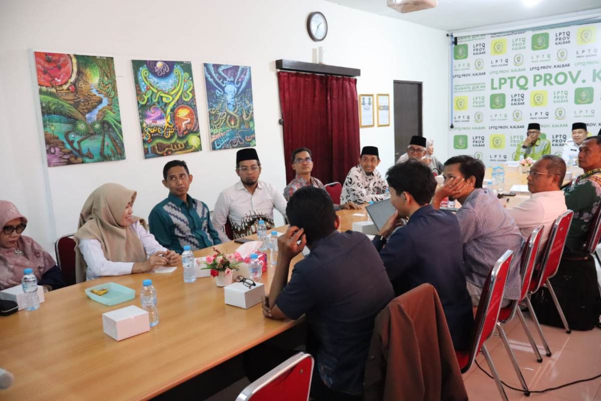 Pengurus LPTQ Kalbar menggelar pertemuan persiapan MTQ ke-34 Kabupaten Kayong Utara pada Rabu (7/1).