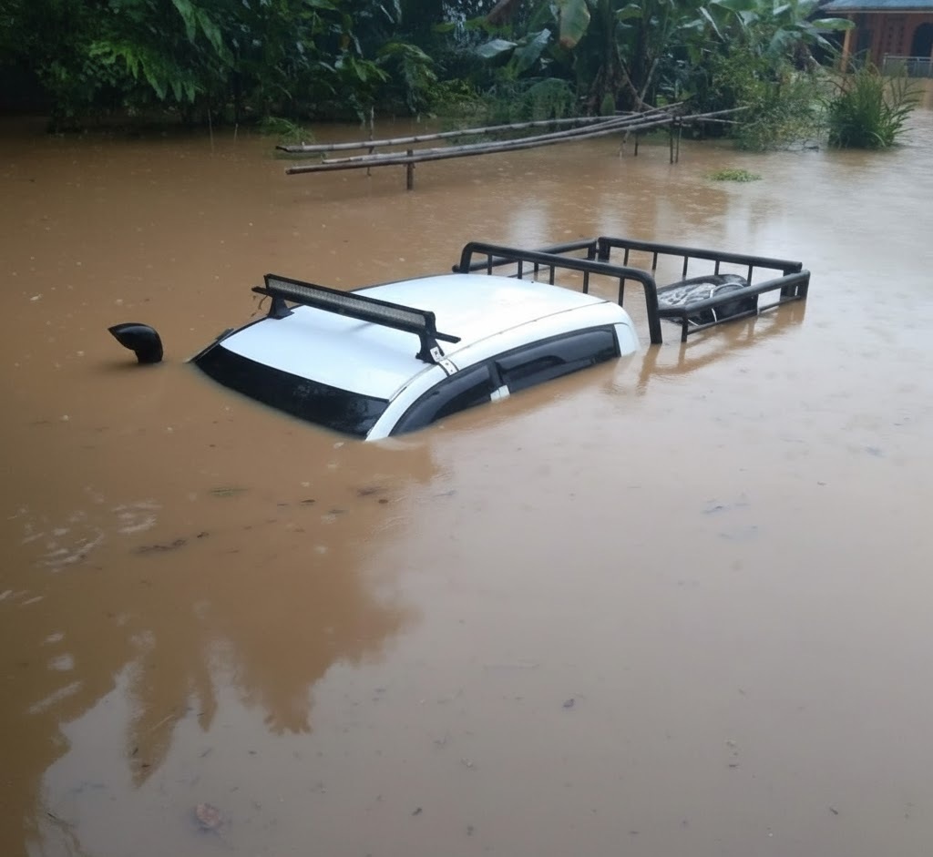 TERDAMPAK: Banjir melanda Kecamatan Sepauk dan Kecamatan Tempunak, Kabupaten Sintang, akibat curah hujan tinggi yang menyebabkan luapan sungai merendam permukiman warga. Selain Sintang, Kab. Sekadau