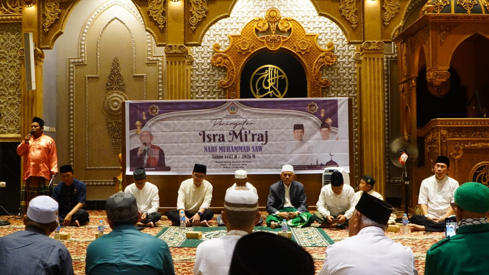 ISRA MIKRAJ: Peringatan Isra Mikraj Nabi Muhammad SAW 1447 yang digelar di Masjid Oesman Al-Khair, Sabtu (10/1/2025).
