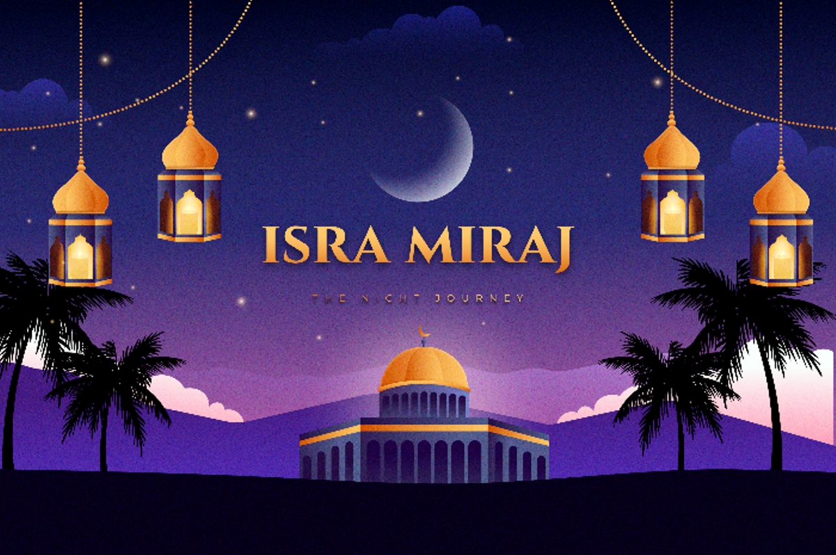 Ilustrasi Isra Miraj.