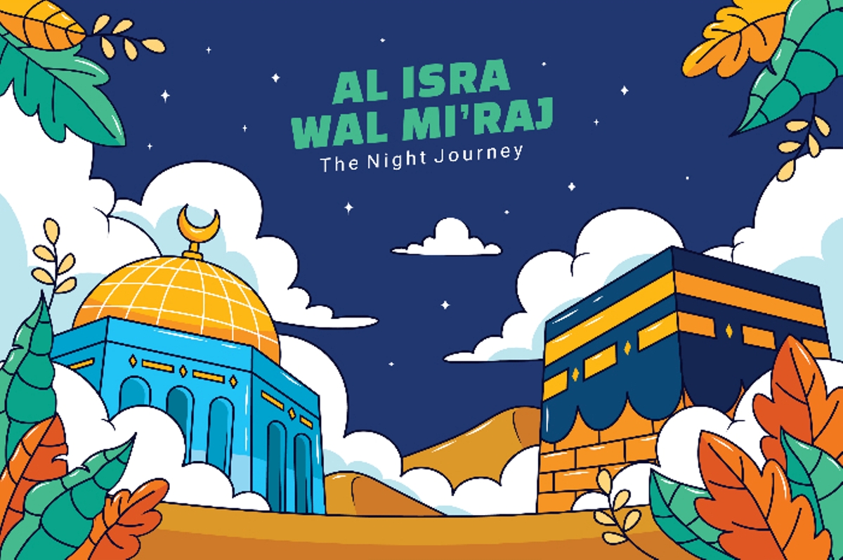 Ilustrasi Isra Miraj.