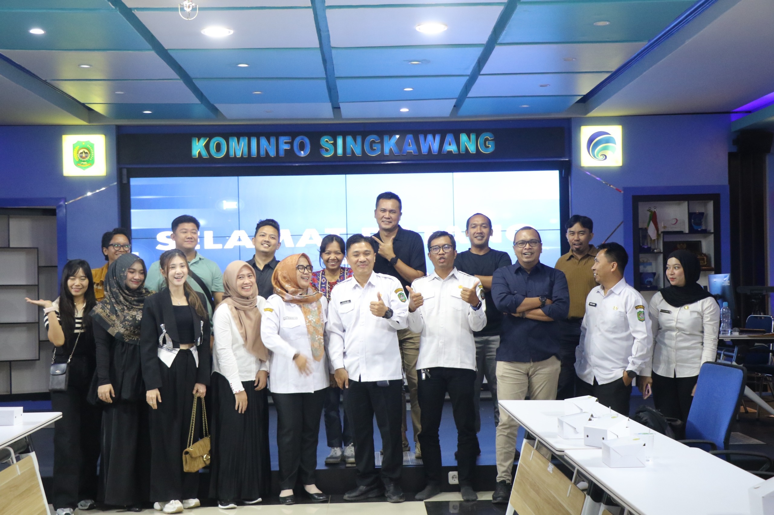 KOORDINASI: Kegiataan koordinasi dan kolaborasi Diseminasi Informasi Pemerintah Daerah, Rabu (14/1)n di kantor Wali Kota.