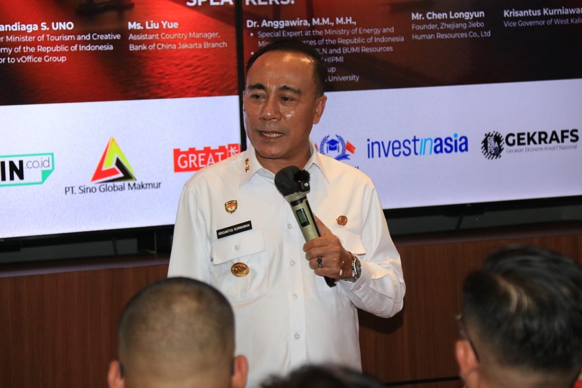 INVESTASI: Wagub Krisantus dorong investasi berpihak pada rakyat dan ramah lingkungan di Kalbar.