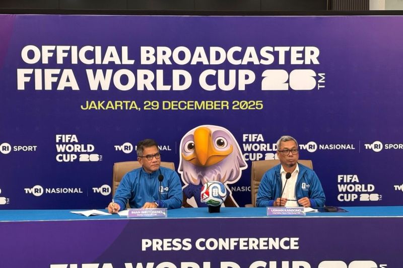 TAYANGKAN PIALA DUNIA: TVRI memperoleh hak siar Piala Dunia 2026 untuk wilayah Indonesia dan bakal menayangkan seluruh pertandingan secara terestrial atau free to air (FTA).
