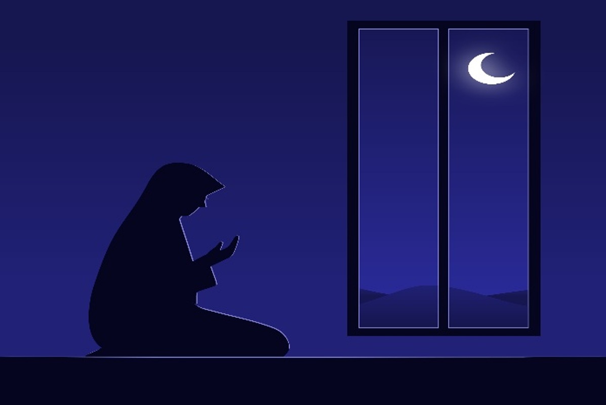 Ilustrasi berdoa.