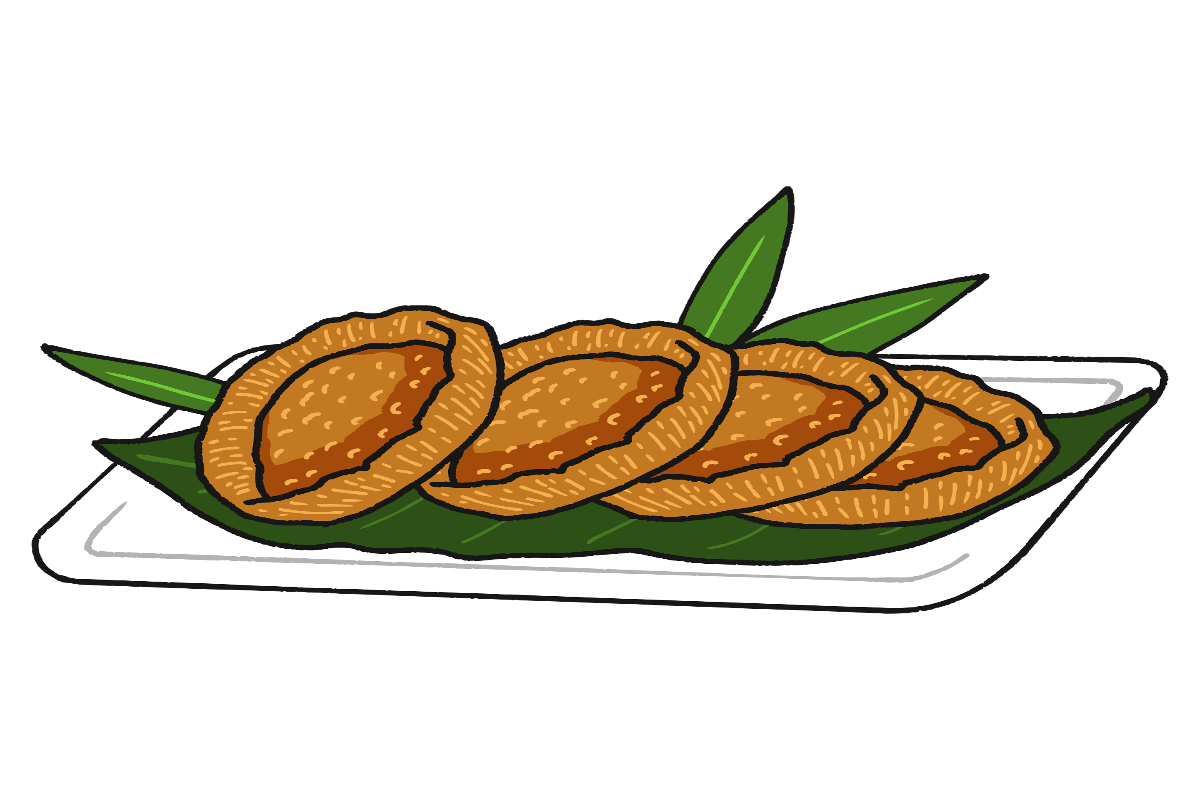 ilustrasi makanan khas Kabupaten Bengkayang Kalimantan Barat