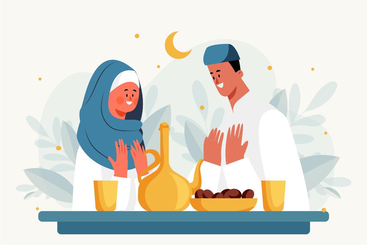 Ilustrasi puasa.