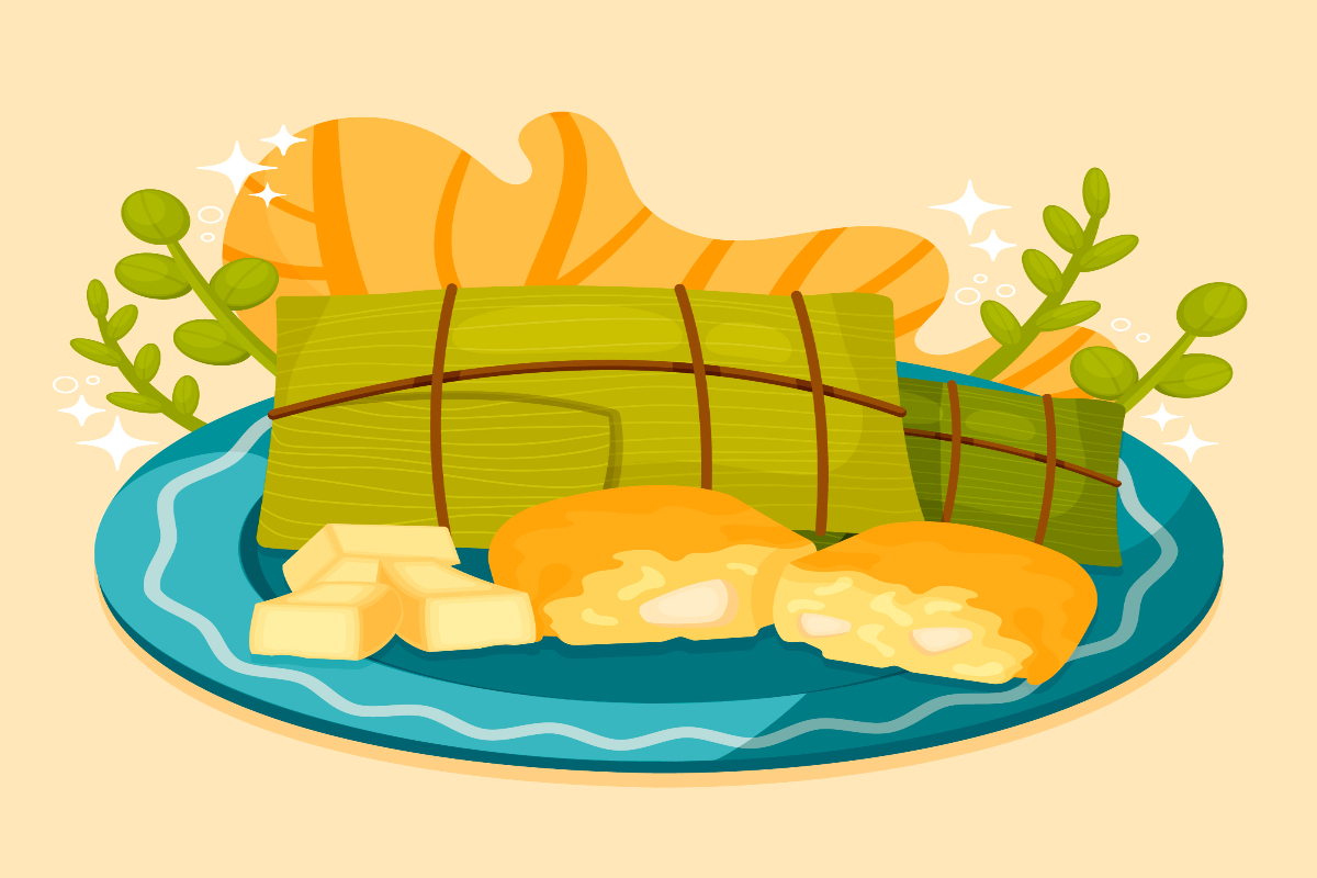 ilustrasi kuliner khas Kabupaten Sanggau.
