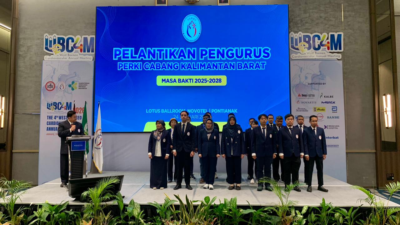PELANTIKAN:&nbsp;Ketua PP&nbsp;PERKI,&nbsp;dr. Ade Meidian Ambari, melantik pengurus PERKI Cabang Kalbar&nbsp;masa bakti 2025&ndash;2028 dalam rangkaian The 4th WeBCAM&nbsp;2026, Sabtu (24/1).