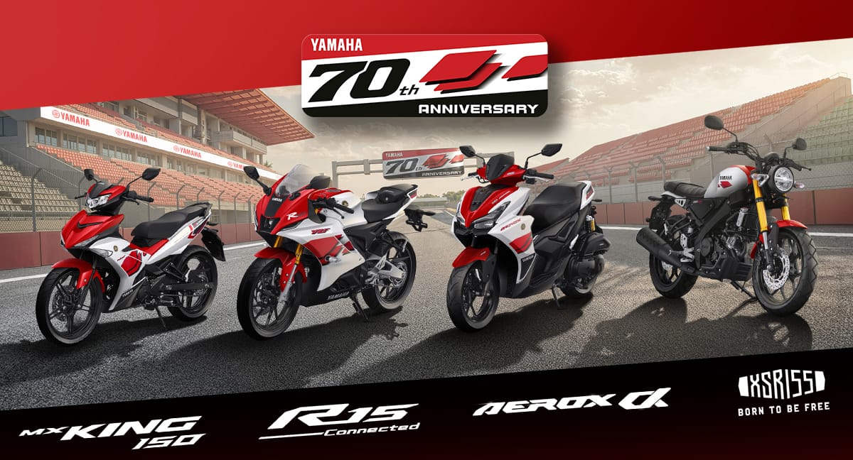 Lineup Varian motor Yamaha 70th Anniversary.