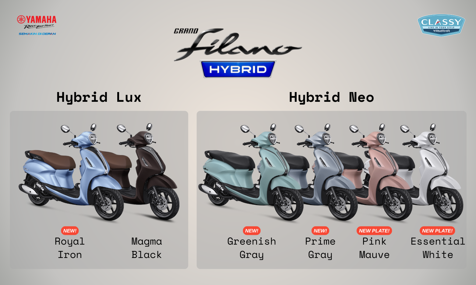 Yamaha Grand Filano Hybrid.