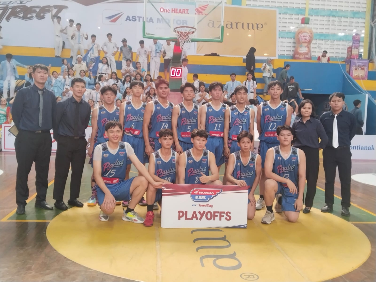 Putra SMA Santo Paulus Pontianak melaju ke babak playoff DBL Kalbar 2026.