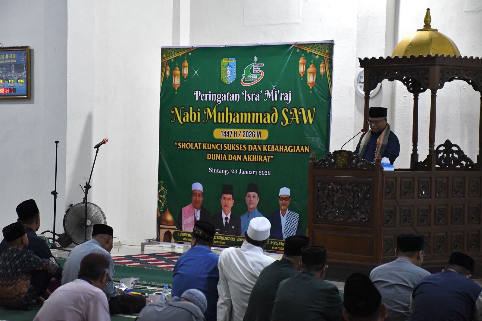 ISRA MIKRAJ: Peringatan Isra Mikraj Nabi Muhammad SAW 1447 Hijriah/2026 Masehi di Masjid Al Fajri, Desa Baning Kota.