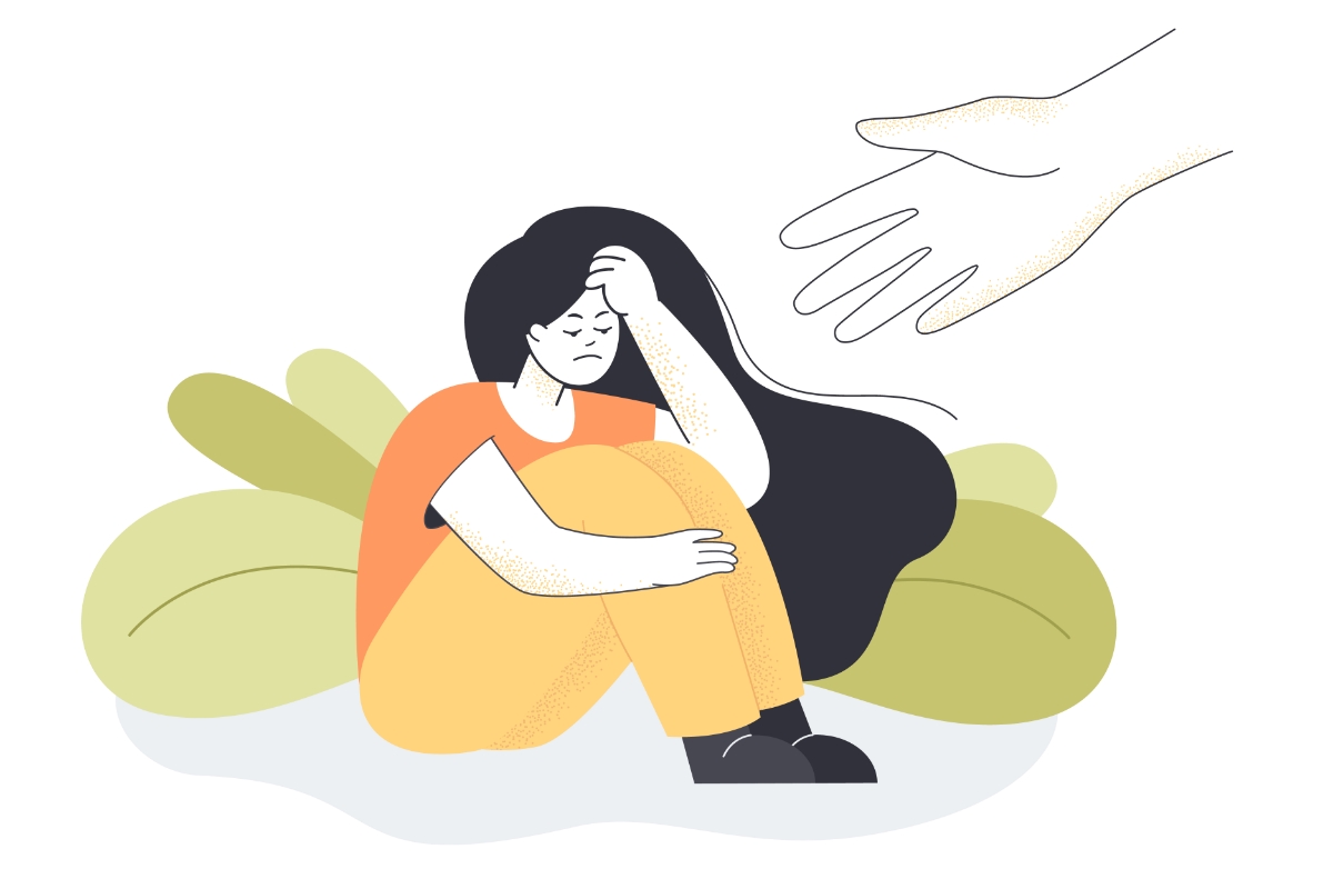 Ilustrasi depresi pada anak.