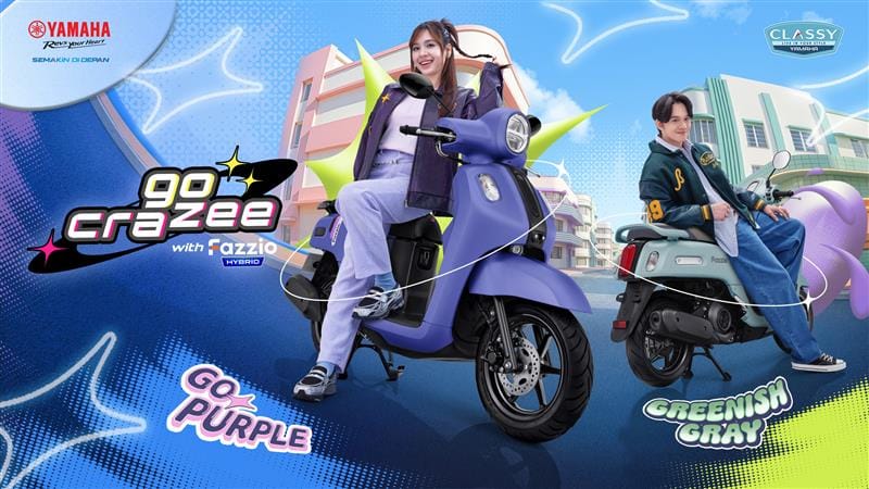 Warna Baru Yamaha Fazzio Hybrid