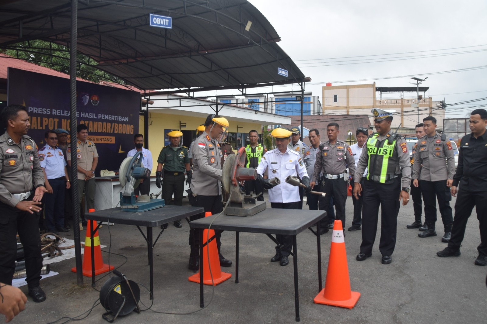 KNALPOT : Pemkab Sintang dukung penertiban penggunaan knalpot brong yang dinilai mengganggu ketertiban dan membahayakan keselamatan pengguna jalan.