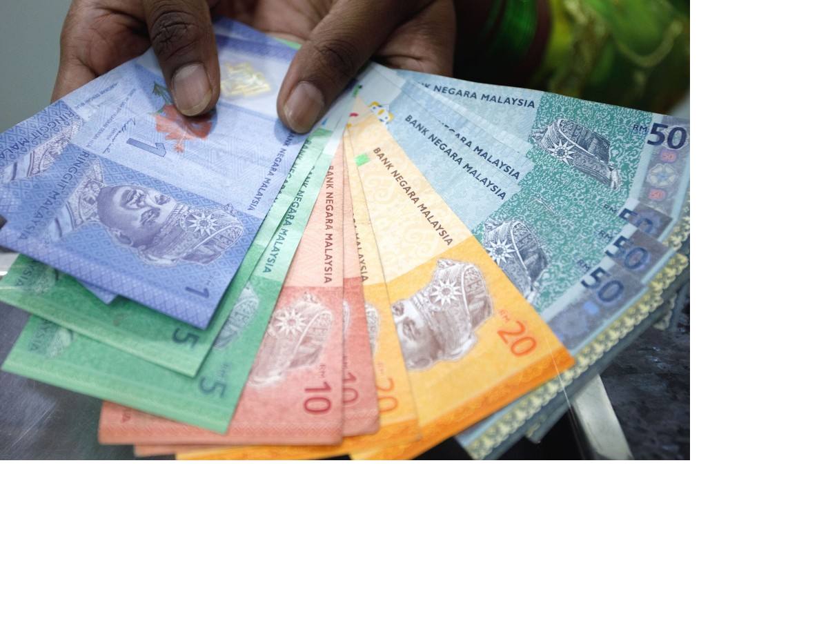 TINGGI: Mata uang ringgit Malaysia.