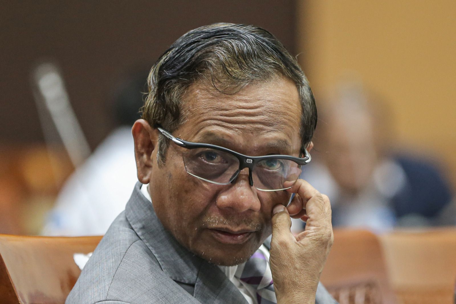 Menteri Koordinator Bidang Politik, Hukum dan Keamanan Periode 2019&ndash;2024 sekaligus Ketua Mahkamah Konstitusi Periode 2008&ndash;2013 Mahfud MD.