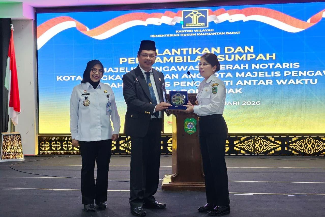 Pelantikan Anggota MPD Notaris Kota Singkawang periode 2026-2029 pada Rabu (4/2).