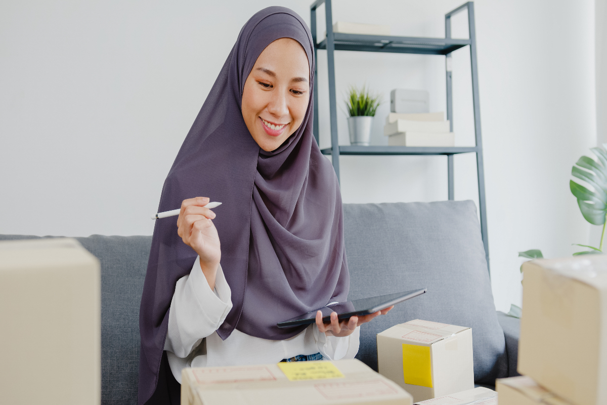 Ilustrasi tetap produktif saat bulan Ramadan.