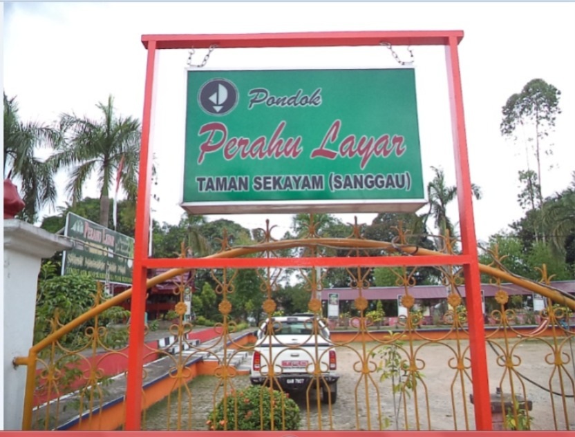 TAMAN: Salah satu sudut Taman Sekayam yang dulunya digunakan tempat kuliner perahu layar.