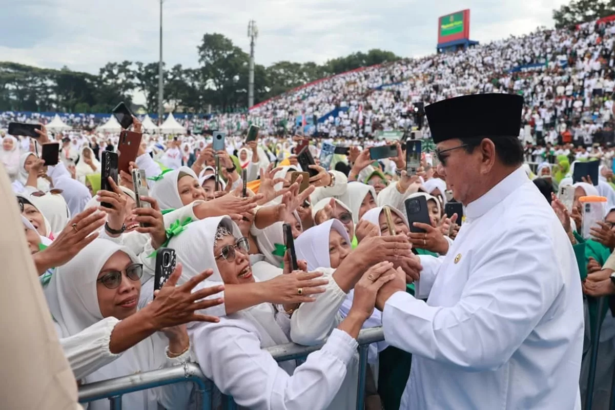 Ilustrasi kepuasan publik terhadap kinerja Presiden Prabowo.