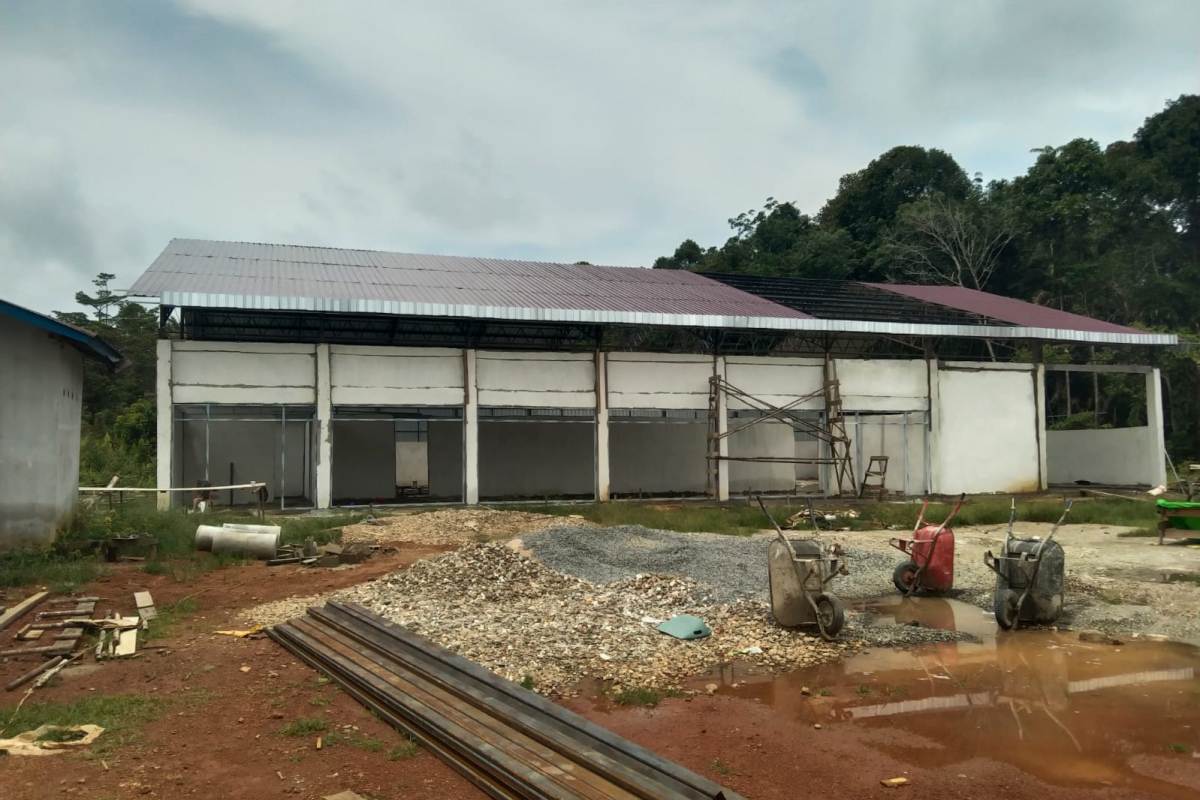 Pembangunan KDMP di Desa Malapi Kecamatan Putussibau Selatan hingga hari masih proses pembangunan. 