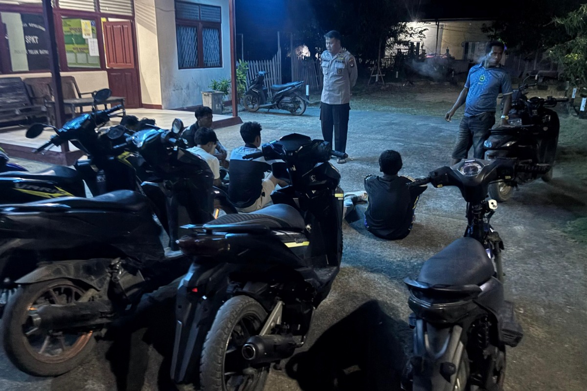 Sebanyak 10 sepeda motor terjaring dalam operasi KRYD di Kayong Utara.