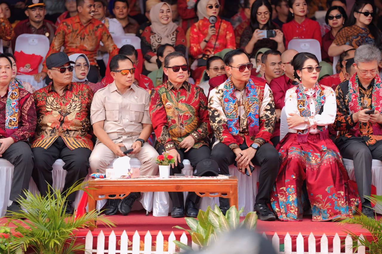 Para tamu undangan menghadiri Festival Budaya Cap Go Meh 2026 di Kota Singkawang pada Selasa (3/3) lalu.