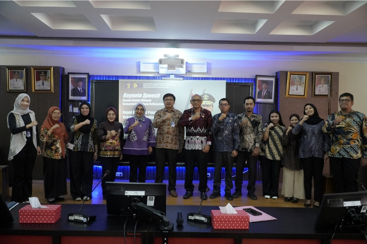 Kanwil Kemenkum Kalbar menggelar rapat strategi pembentukan sentra KI pada Jumat (6/3). 