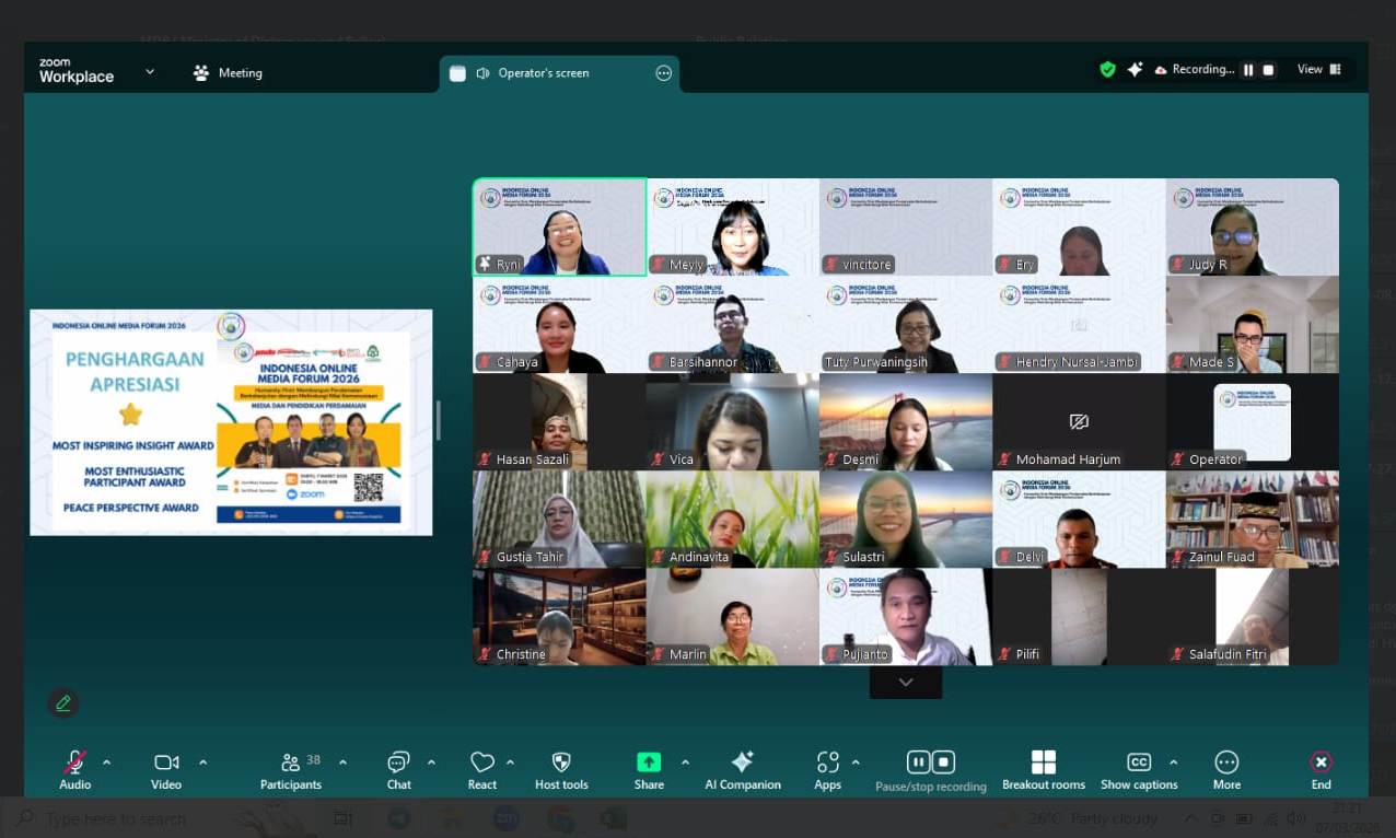 Indonesia Online Media Forum 2026 yang digelar pada Sabtu (7/3).