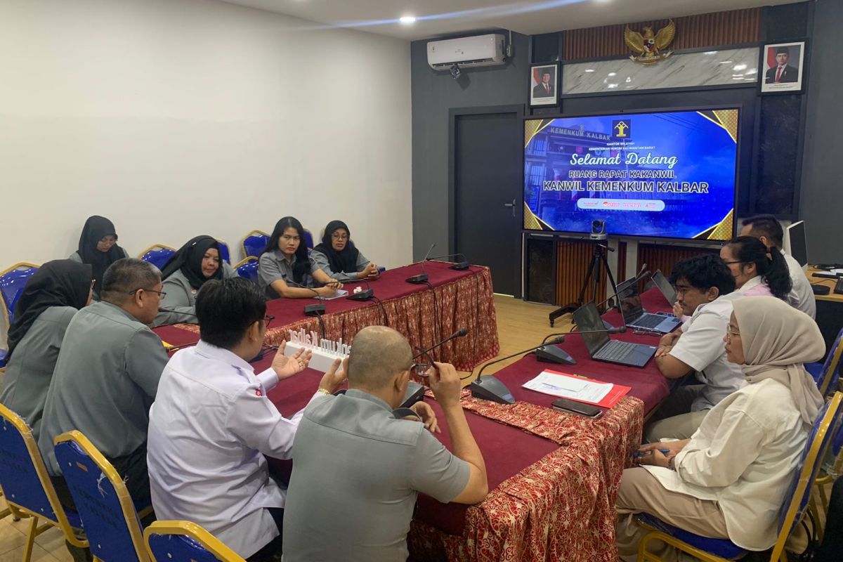 Kanwil Kemenkum Kalbar menggelar monitoring dan evaluasi UU No 24 Tahun 2011 tentang BPJS pada Senin (9/3).
