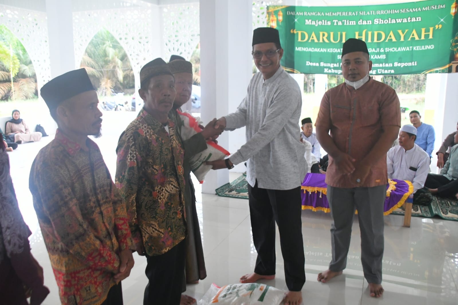 RAMDAN : Safari Ramadan di Desa Sungai Sepeti, Kecamatan Seponti, Senin (9/3). 