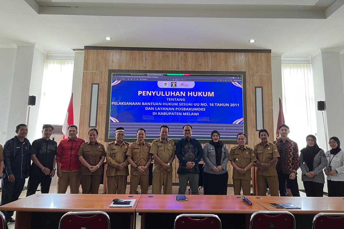 Kanwil Kemenkum Kalbar menggelar pengawasan dan pengendalian lembaga bantuan hukum di Kabupaten Melawi pada Selasa (10/3). 