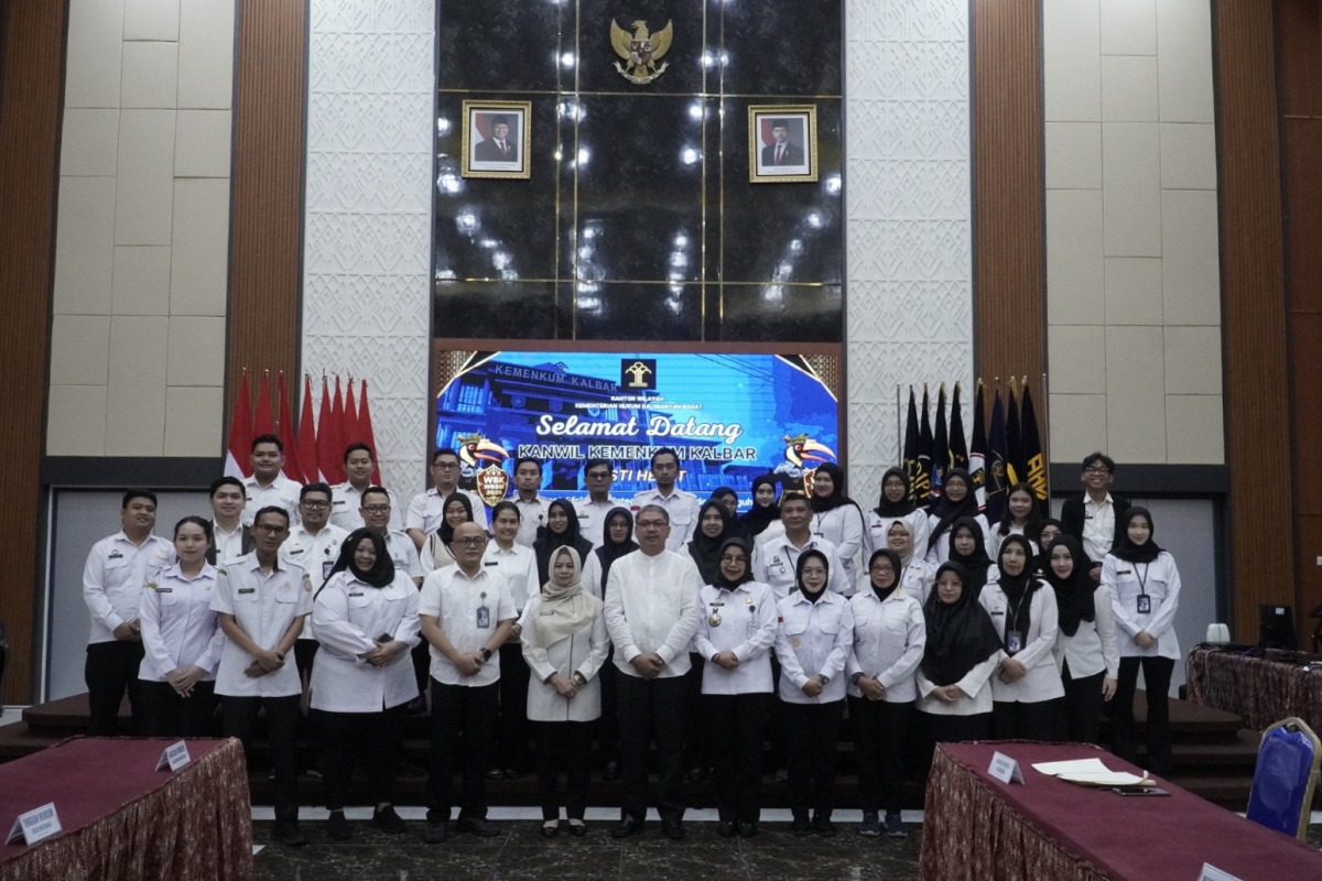 Kanwil Kemenkum Kalbar menggelar rakor penyusunan Perda Kekayaan Intelektual pada Rabu (11/3). 