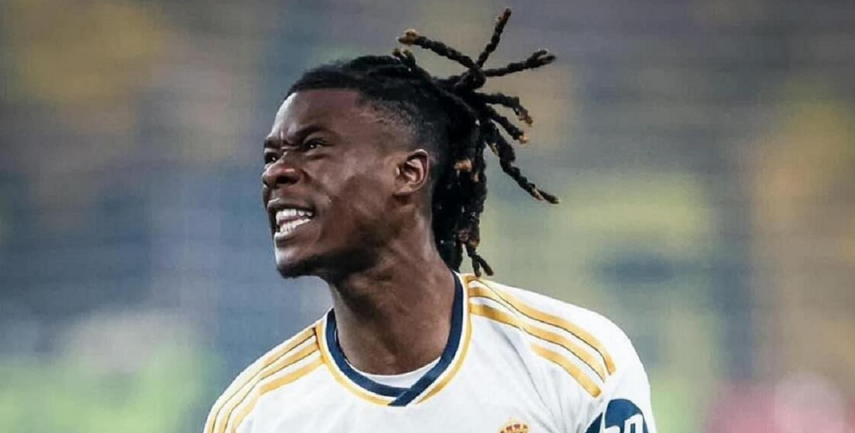 Eduardo Camavinga sedang beraksi bersama Real Madrid di LaLiga musim ini. [Foto: Instagram/@camavinga]