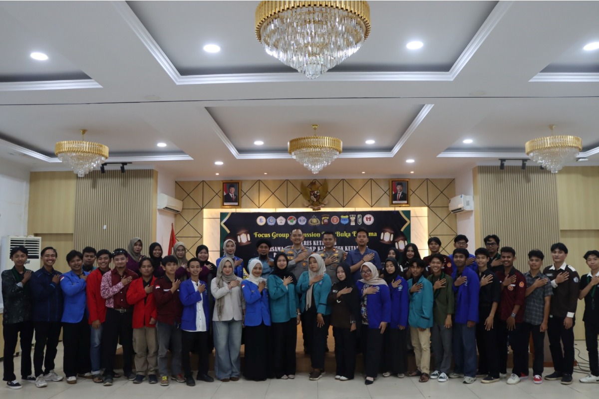 Polres Ketapang menggelar FGD bersama sejumlah organisasi mahasiswa dan kepemudaan pada Kamis (5/3) lalu. 