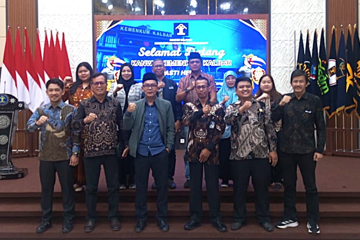 Kanwil Kemenkum Kalbar menerima kunker DPRD Sambas pada Kamis (12/2). 