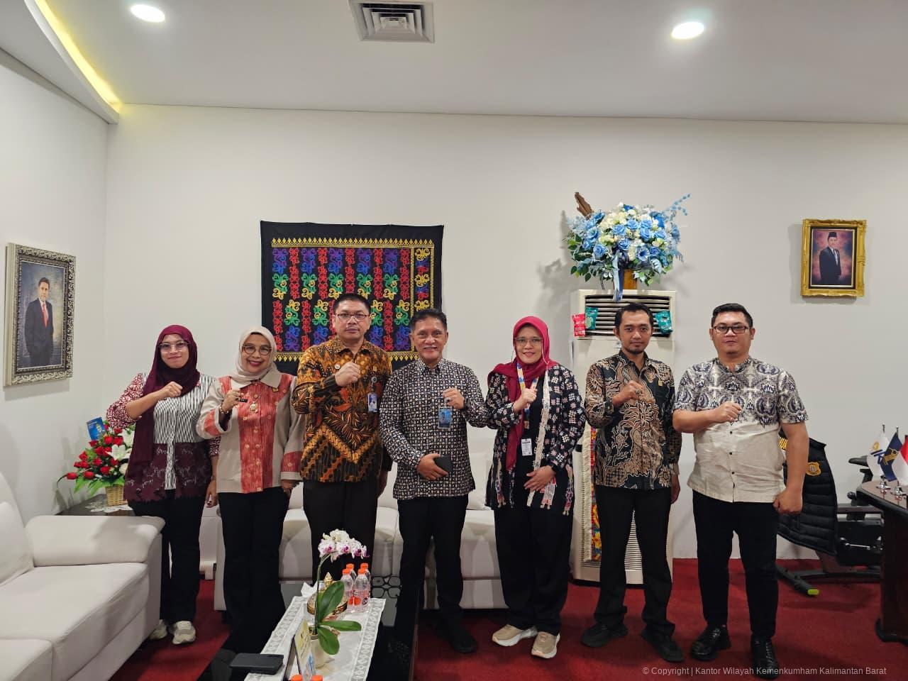 Kanwil Kemenkum Kalbar menggelar koordinasi pembahasan langkah strategis bersama DJKI pada Kamis (12/3).