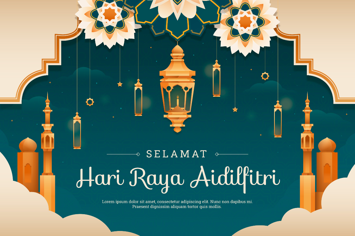 Ilustrasi perayaan idulfitri 2026.