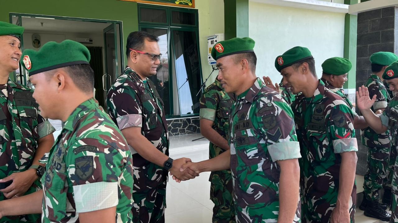 HALAL BIHALAL: Kodim 1210/Landak menggelar apel perdana dan halalbihalal pasca-Lebaran pada Rabu (25/3). 