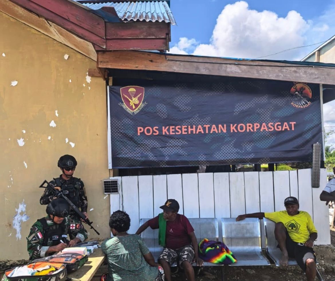 POS Kesehatan Korpasgat di Korowai Batu.