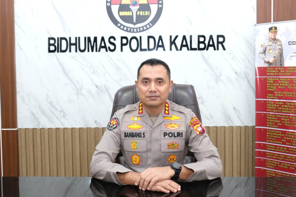 Kabid Humas Polda Kalbar, Kombes Pol Bambang Suharyono.