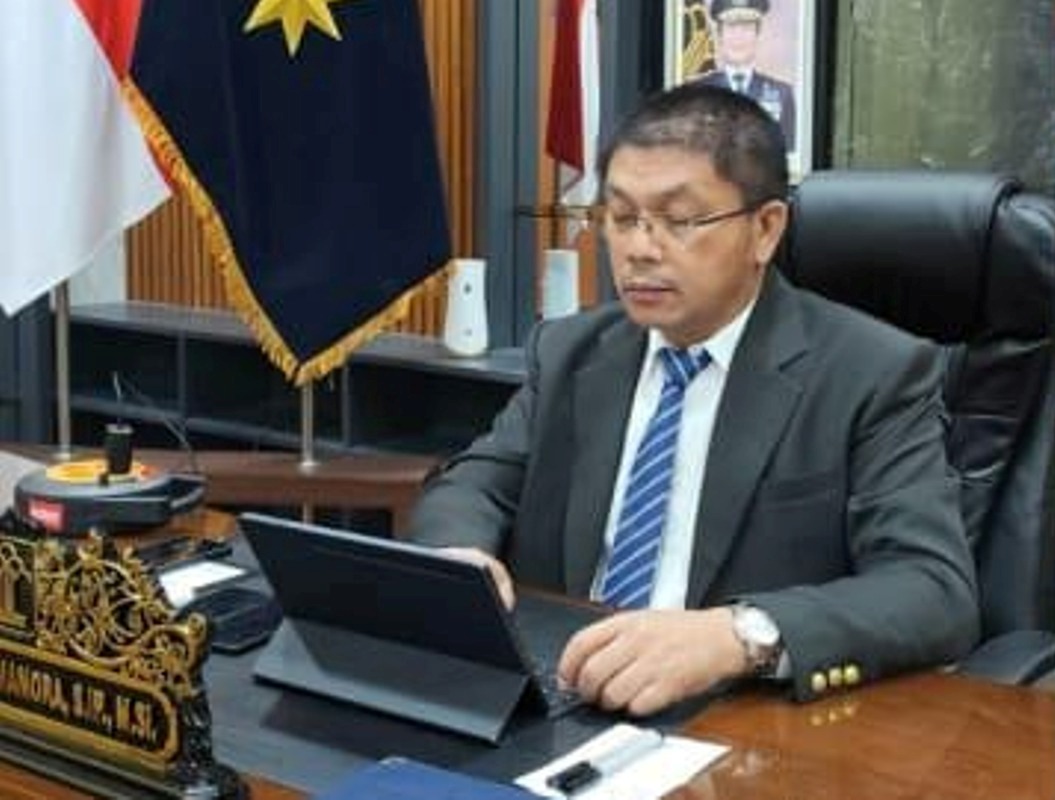 Kakanwil Kemenkum Kalbar mengikuti persmian Posbankum Sumatera Barat secara virtual pada Senin (30/3). 