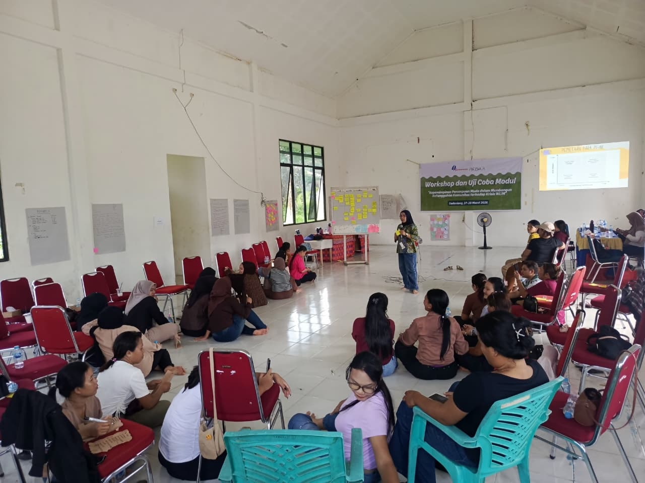 Workshop yang digelar Gemawan bertajuk &ldquo;Kepemimpinan Perempuan Muda dalam Membangun Ketangguhan Komunitas terhadap Krisis Iklim&rdquo;.